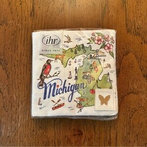 IHR State of Michigan Themed Paper Napkins NWT